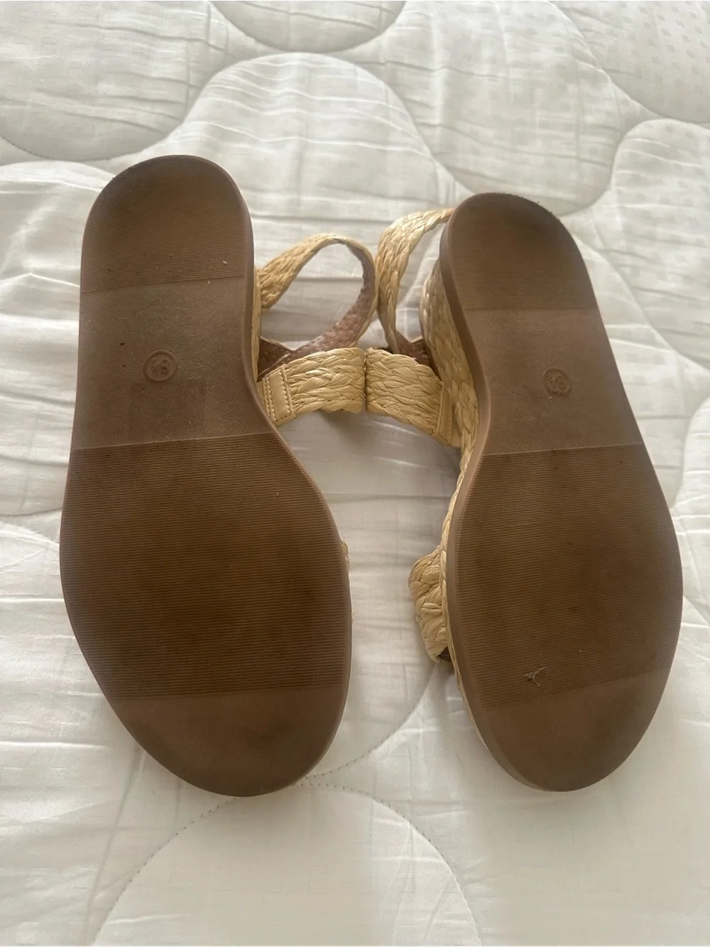 Universal Thread Natural Braided Ankle-Strap Sandals - Picture 4 of 4